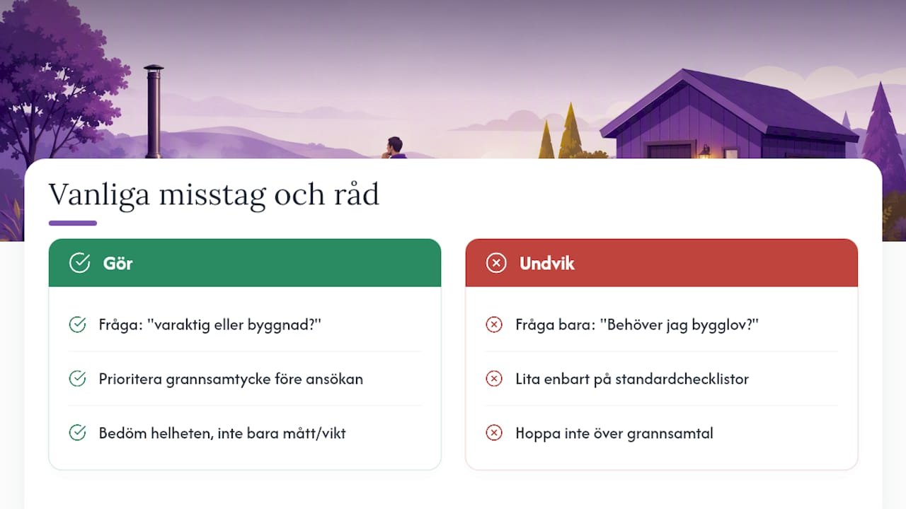 Vad de flesta missar i bygglovsfrågan — overview diagram