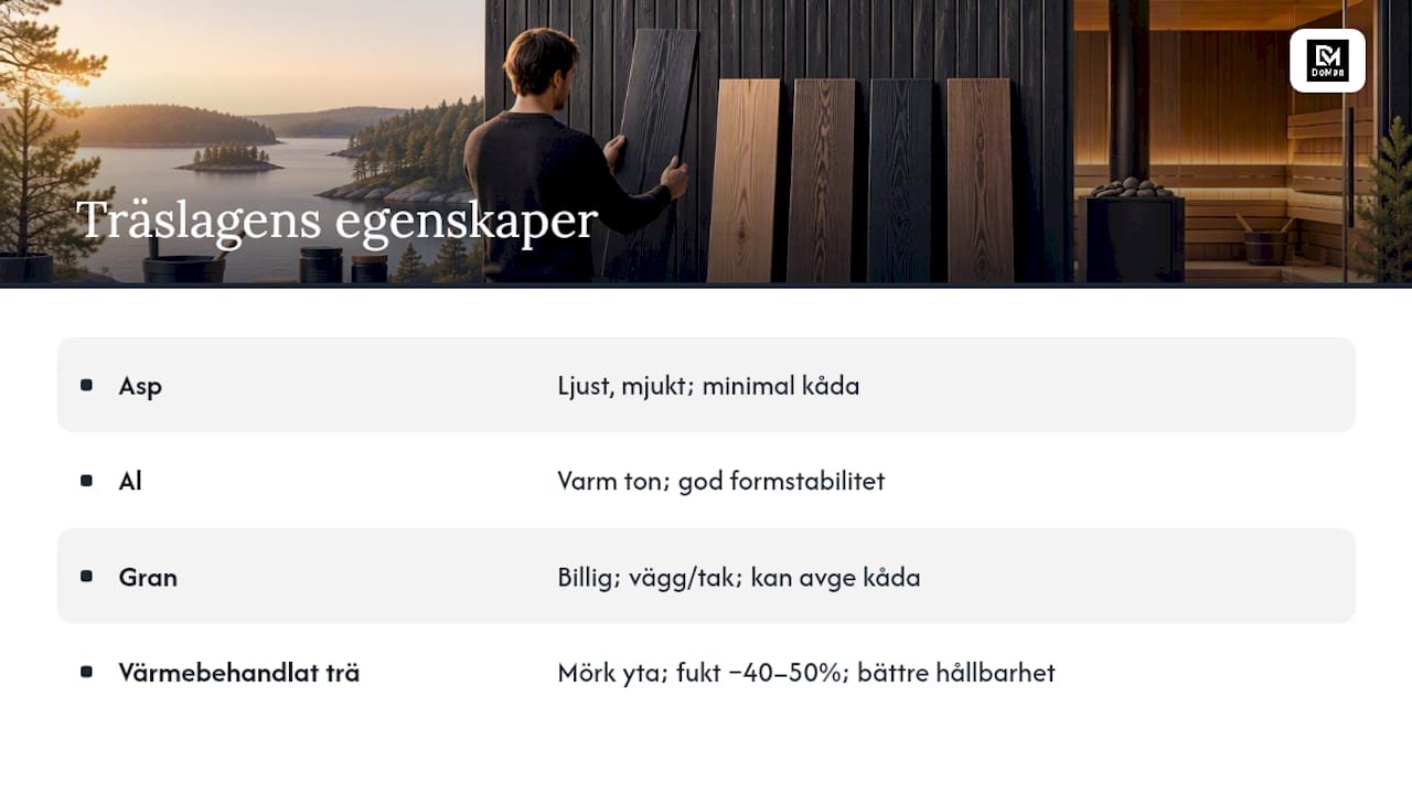 Asp, al eller gran: vilket träslag fungerar bäst? — overview diagram