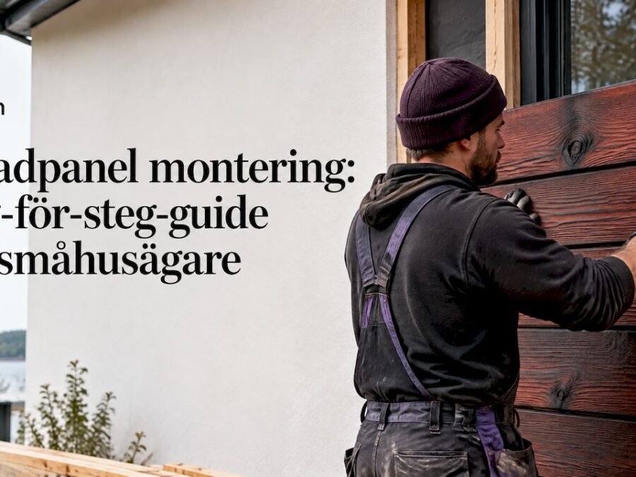 Montering av liggande fasadpanel på småhus