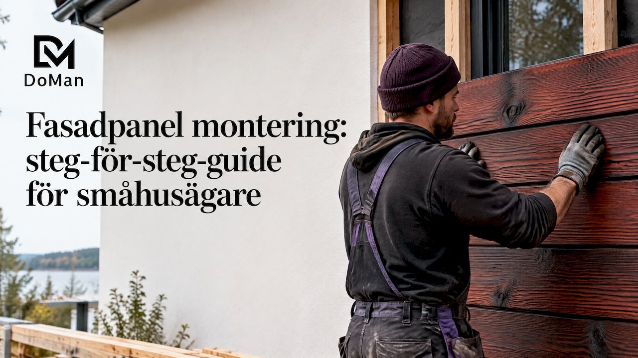 Montering av liggande fasadpanel på småhus