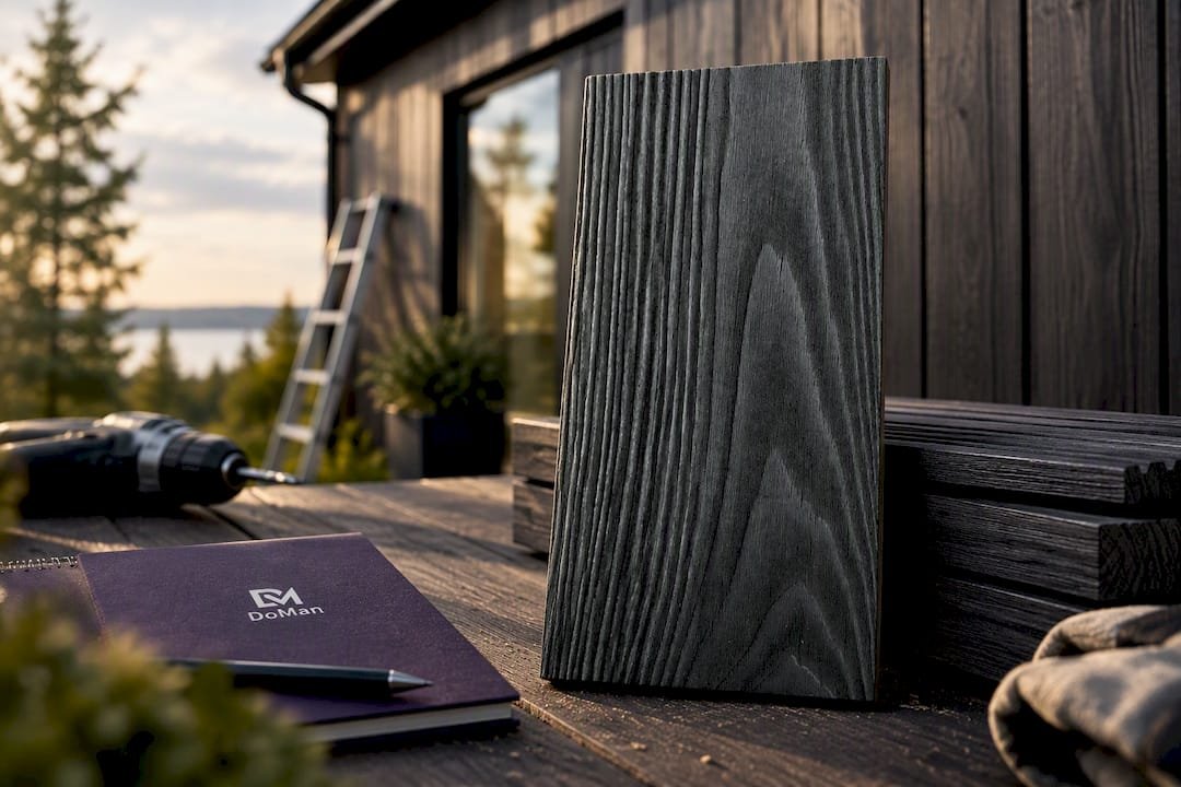Träpanel Black Norrländsk tall/gran